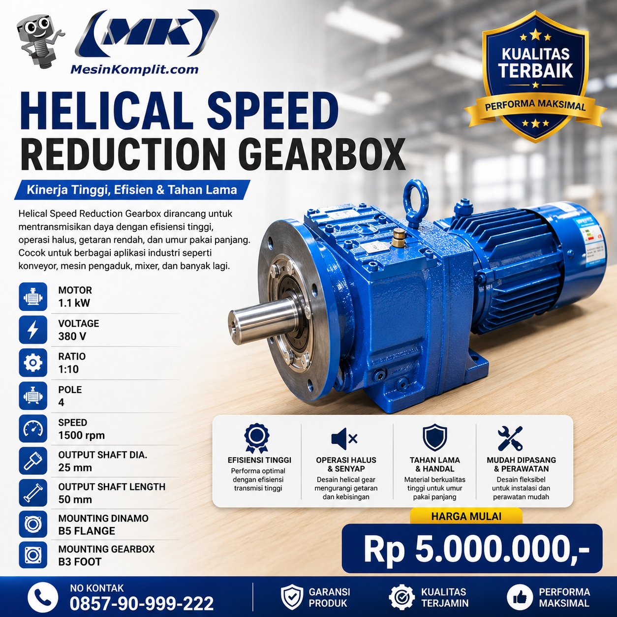Motor Gearbox B5 Fla...